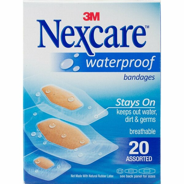 Nexcare 3M Nexux Water Proof Assorted Bandages 588-20BP